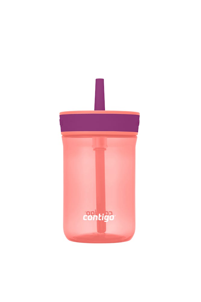 Kids’ Leighton Straw Tumbler with Spill-Proof Leak-Proof Lid, 14oz K0