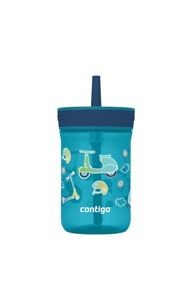 Kids’ Leighton Straw Tumbler with Spill-Proof Leak-Proof Lid, 14oz K0