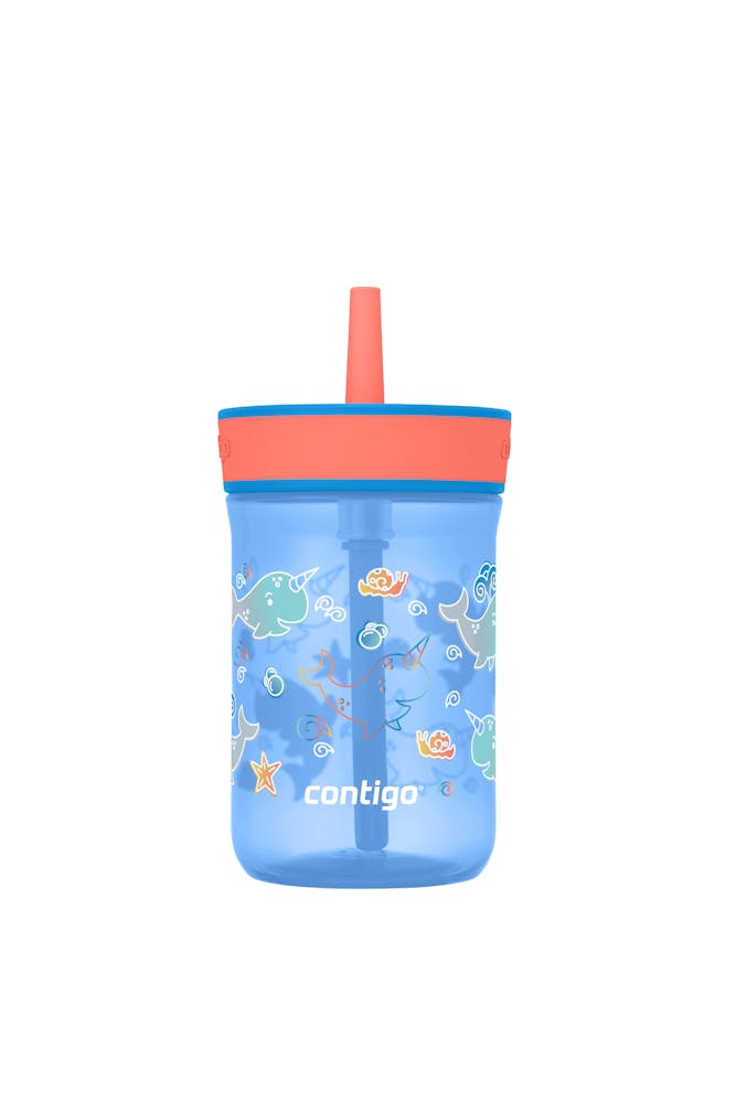 Kids’ Leighton Straw Tumbler with Spill-Proof Leak-Proof Lid, 14oz K0