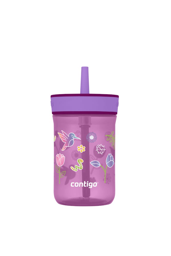 Kids’ Leighton Straw Tumbler with Spill-Proof Leak-Proof Lid, 14oz K0